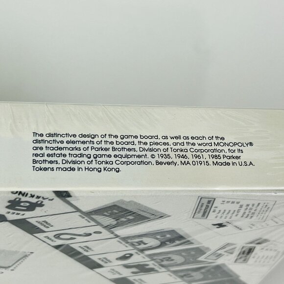 Vintage Monopoly Parker Brothers Real Estate Trading Game 1985 Sealed - Picture 4 of 4